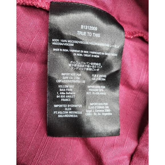 NWT Volcom No She Didn’t Dress Bow Front Cutout A-Line Mini Casual Plum Size S - Picture 9 of 9